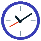 small clock logo